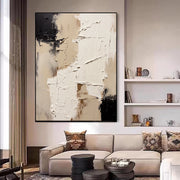 3D-Textured Art | Neutral Plaster Fragment