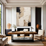 3D-Textured Art | Neutral Plaster Fragment