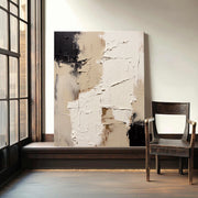3D-Textured Art | Neutral Plaster Fragment