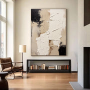 3D-Textured Art | Neutral Plaster Fragment