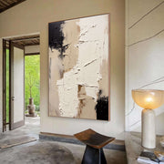 3D-Textured Art | Neutral Plaster Fragment