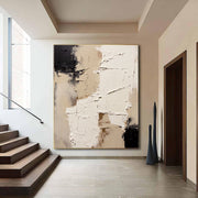 3D-Textured Art | Neutral Plaster Fragment