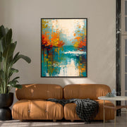 Impressionist Art | Autumn Lake Reflection