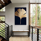 Contemporary Luxe Art | Gilded Ginkgo Leaf