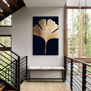 Contemporary Luxe Art | Gilded Ginkgo Leaf