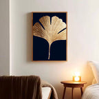 Contemporary Luxe Art | Gilded Ginkgo Leaf