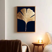 Contemporary Luxe Art | Gilded Ginkgo Leaf