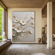 3D-Textured Art | Sculpted Blossom Branches