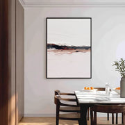 3D-Textured Art | Minimalist Horizon Stripe