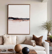 3D-Textured Art | Minimalist Horizon Stripe