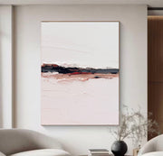3D-Textured Art | Minimalist Horizon Stripe