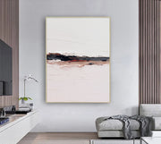 3D-Textured Art | Minimalist Horizon Stripe
