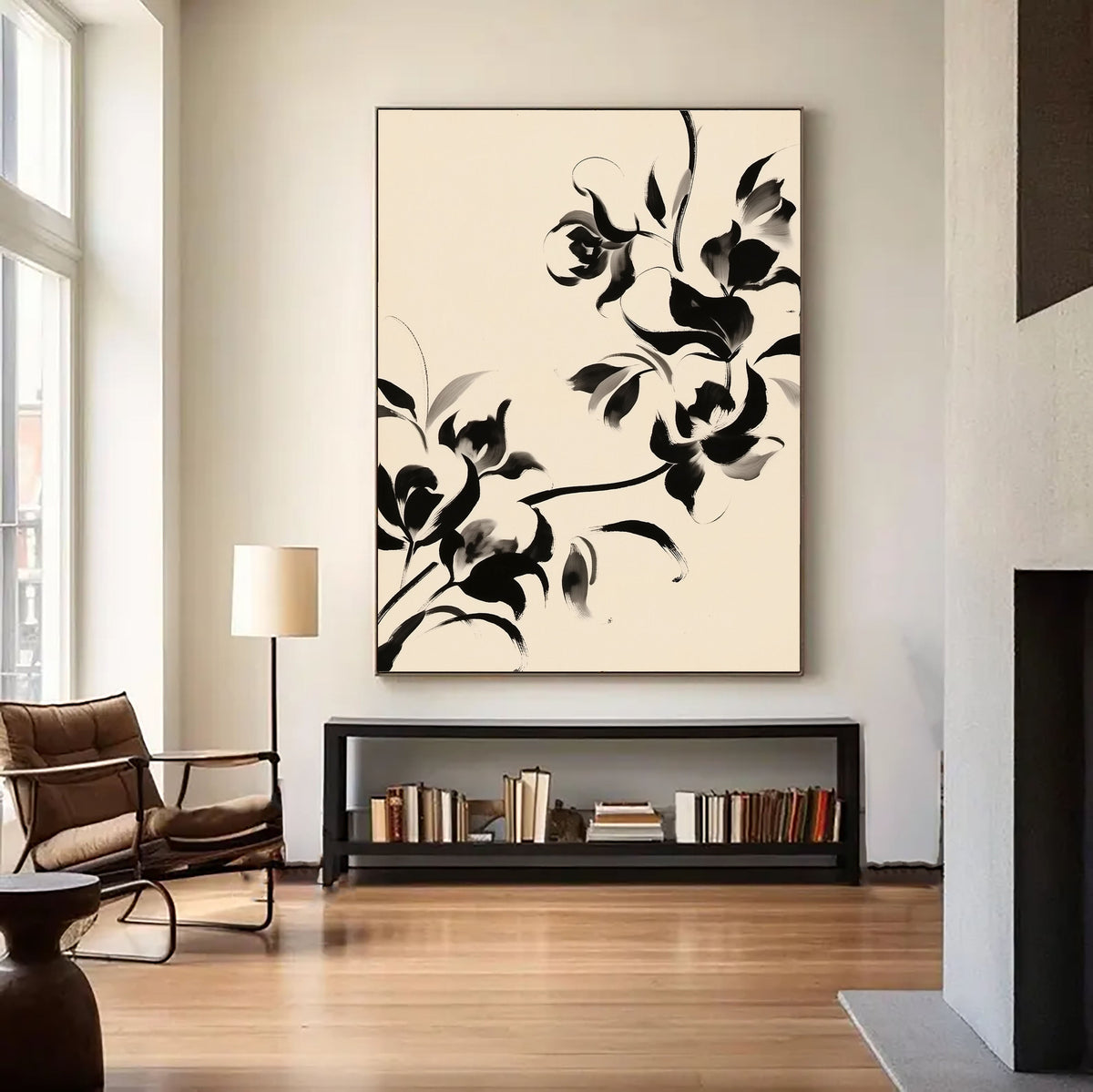 Abstract Art | Elegant Ink Blossoms