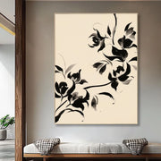 Abstract Art | Elegant Ink Blossoms