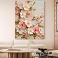 3D-Textured Art | Cherry Blossom Relief