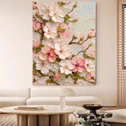3D-Textured Art | Cherry Blossom Relief