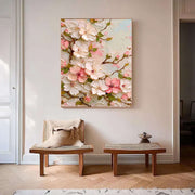 3D-Textured Art | Cherry Blossom Relief
