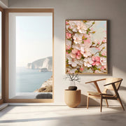 3D-Textured Art | Cherry Blossom Relief