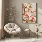 3D-Textured Art | Cherry Blossom Relief