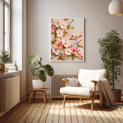3D-Textured Art | Cherry Blossom Relief