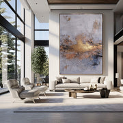 Wabi-Sabi Art | Cracked Gold Horizon