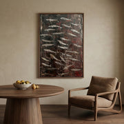 Wabi-Sabi Art | Fish Silver Shoal