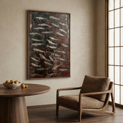 Wabi-Sabi Art | Fish Silver Shoal
