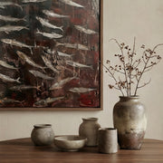 Wabi-Sabi Art | Fish Silver Shoal