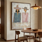 Vintage Americana Art | Serenity in Stripes