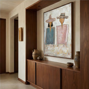 Vintage Americana Art | Serenity in Stripes
