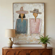 Vintage Americana Art | Serenity in Stripes