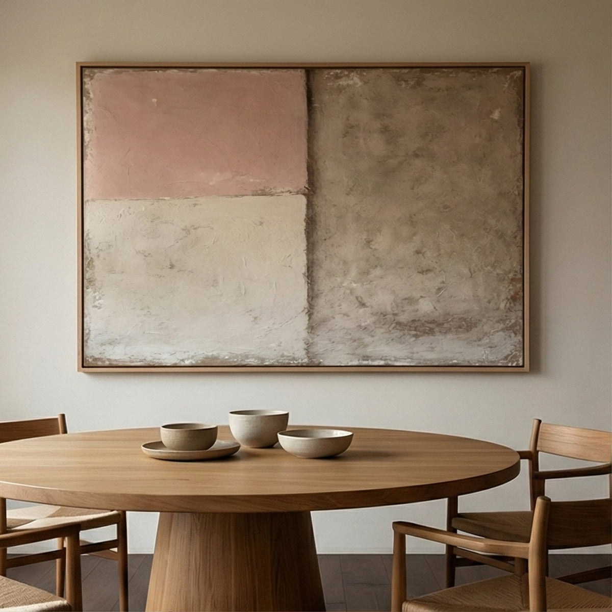 Wabi-Sabi Art | Pink Earth Layers