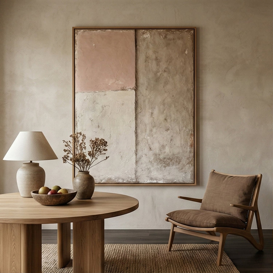 Wabi-Sabi Art | Pink Earth Layers