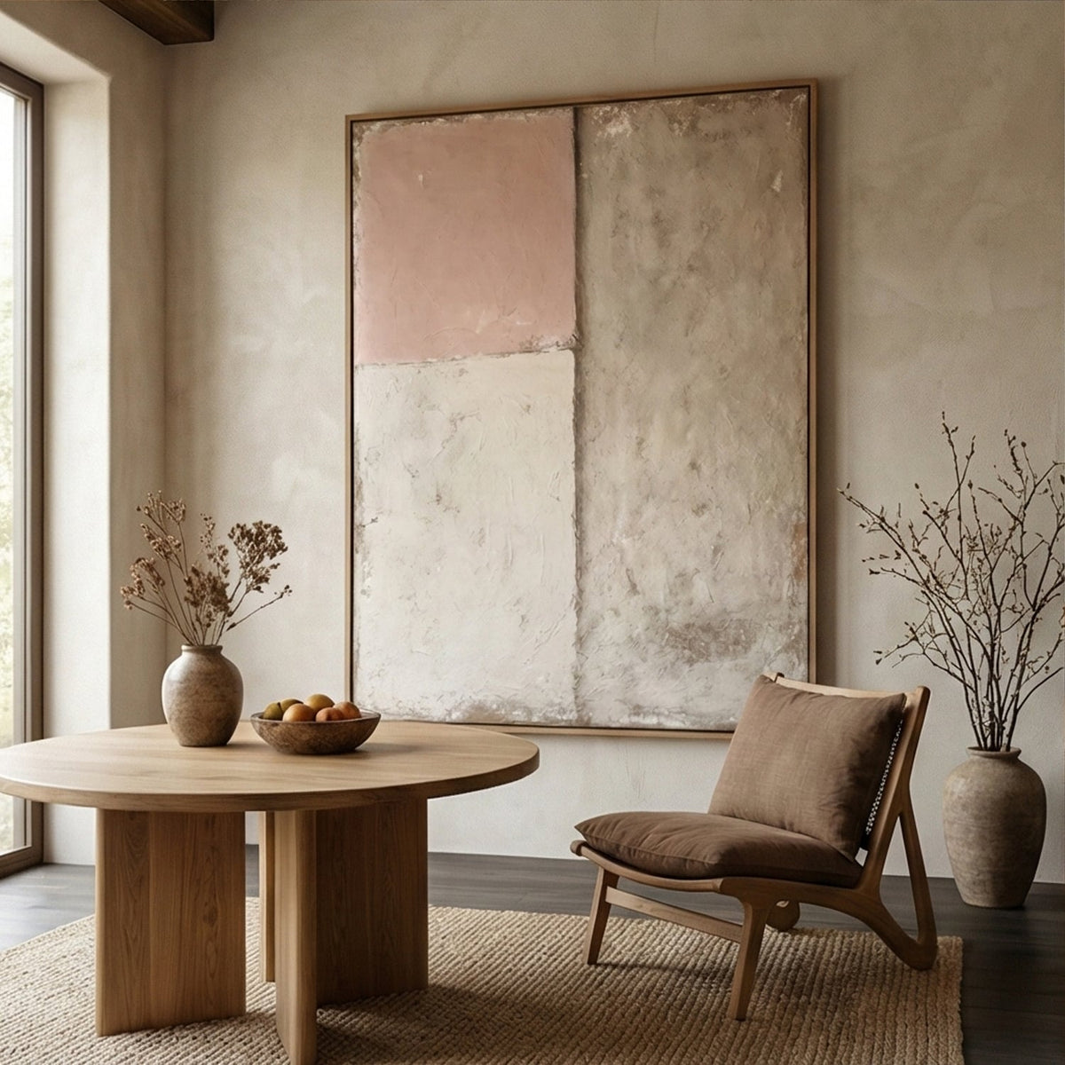 Wabi-Sabi Art | Pink Earth Layers
