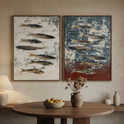 Wabi-Sabi Art | FISH Aqua Duet