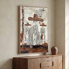 Vintage Americana Art | Plainsfolk at Dusk