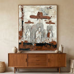 Vintage Americana Art | Plainsfolk at Dusk