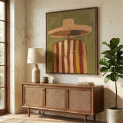 Vintage Americana Art | Voyager in Veridian Haze