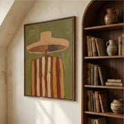 Vintage Americana Art | Voyager in Veridian Haze