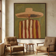 Vintage Americana Art | Voyager in Veridian Haze