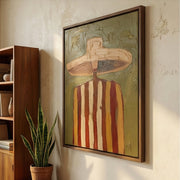 Vintage Americana Art | Voyager in Veridian Haze