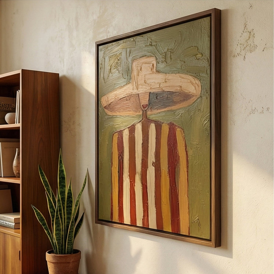 Vintage Americana Art | Voyager in Veridian Haze