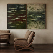 Wabi-Sabi Art | FISH Shoal in Dusk