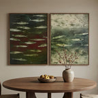 Wabi-Sabi Art | FISH Shoal in Dusk