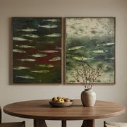 Wabi-Sabi Art | FISH Shoal in Dusk