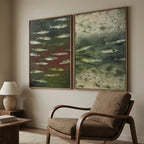 Wabi-Sabi Art | FISH Shoal in Dusk