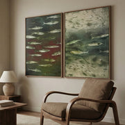 Wabi-Sabi Art | FISH Shoal in Dusk