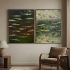 Wabi-Sabi Art | FISH Shoal in Dusk