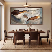 3D-Textured Art | Earthy Wave Relief
