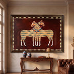 Vintage Americana Art | Spotted Horses